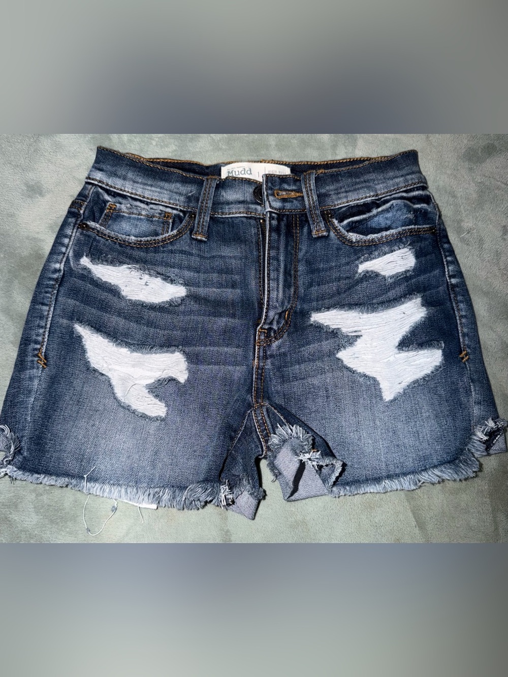 Mudd Distressed Denim Shorts Juniors Size 1
